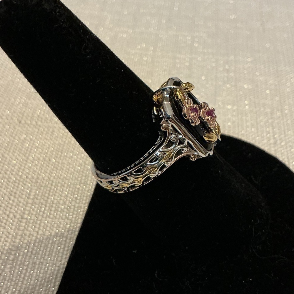 Gems En Vogue Michael Valitutti Black Onyx Ring - Picture 4 of 4